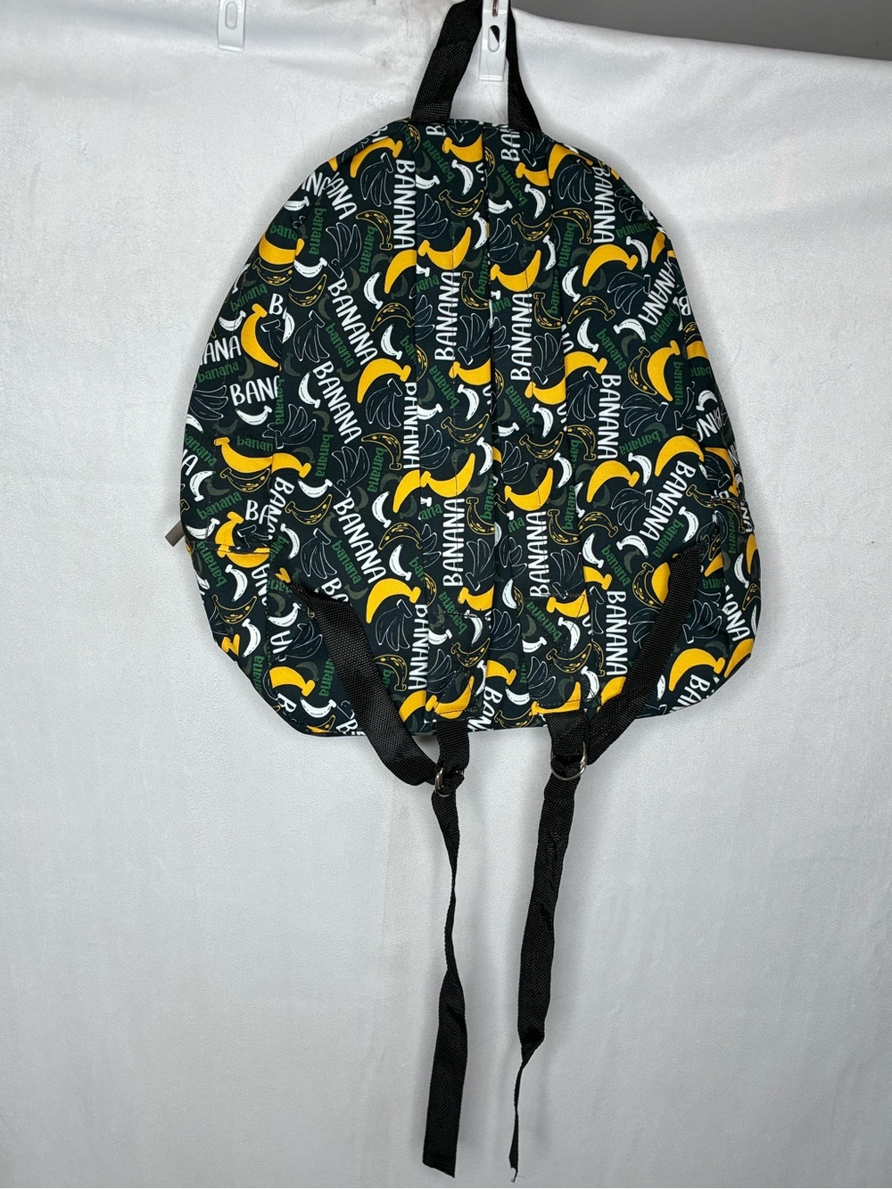 NWOT Farm Rio Banana Print Backpack - Black & Yellow - Picture 4 of 5